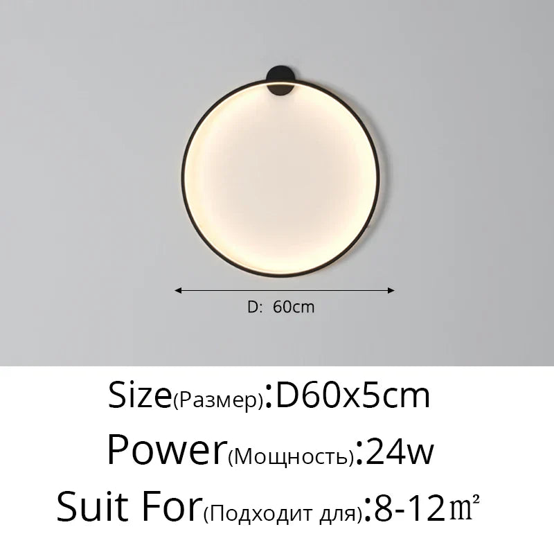 Moon LED Wall Light – Modern Wall Lamp for Bedroom, Living Room, and Hallway