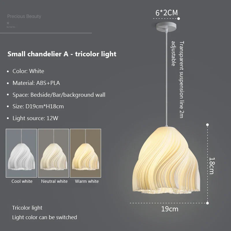 Avenris Fabric Chandelier With Soft Dimmable LED Pendant