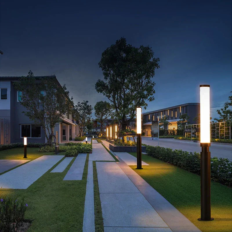 Vespera Outdoor Pole Light Waterproof Die Cast Aluminum Garden Path Lamp