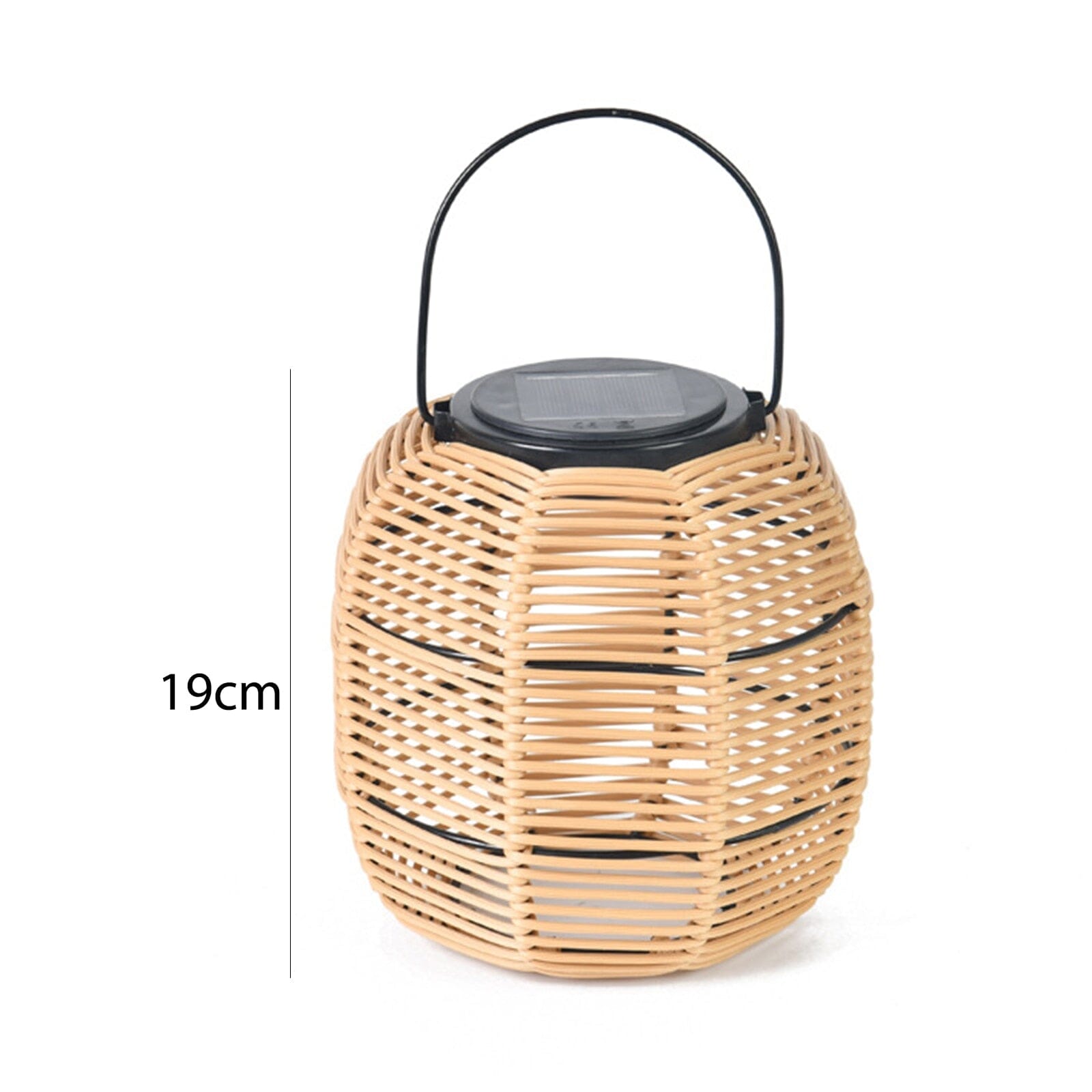 NovaRoo | Solar Outdoor Rattan Lantern Basket for Garden