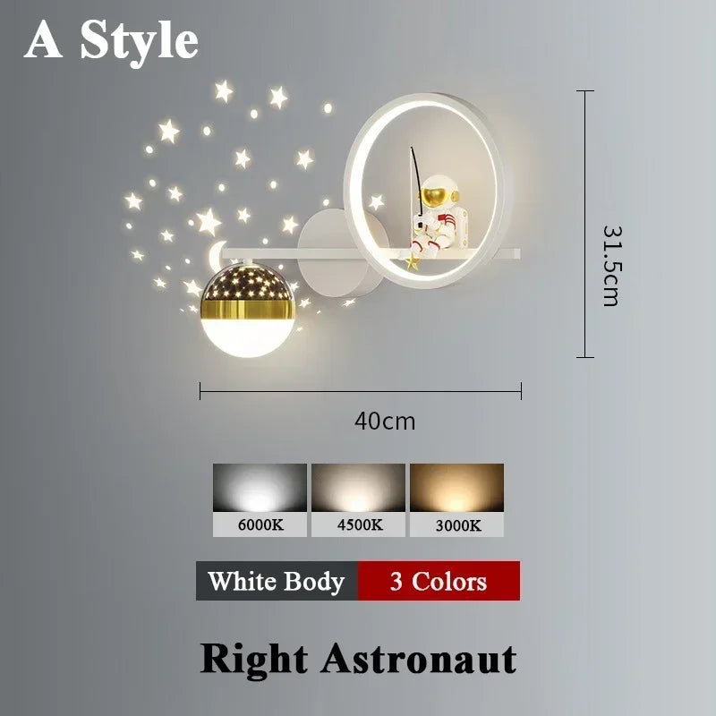 LumaVoyage Astronaut Star Wall Projector For Kids Space Bedroom