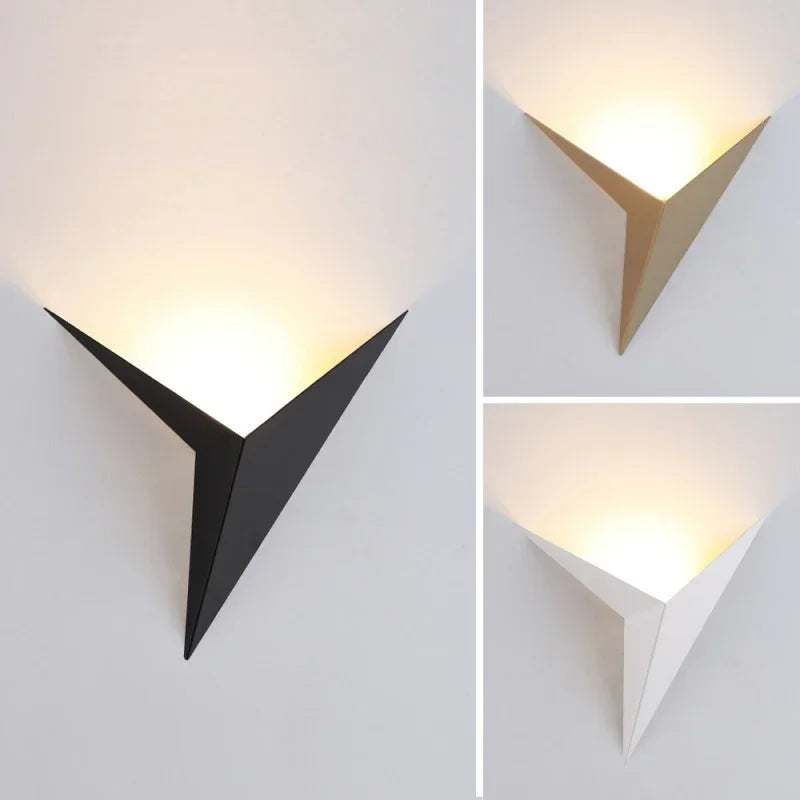 Astra Triangle Wall Light With Adjustable Warm and Cool LED Glow