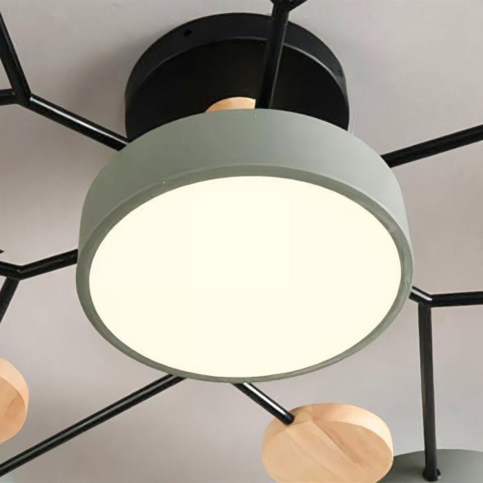 Scandinavian ceiling light-branched design, stylish & sustainable with LED technology