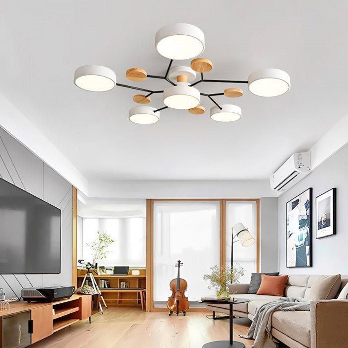 Scandinavian ceiling light-branched design, stylish & sustainable with LED technology