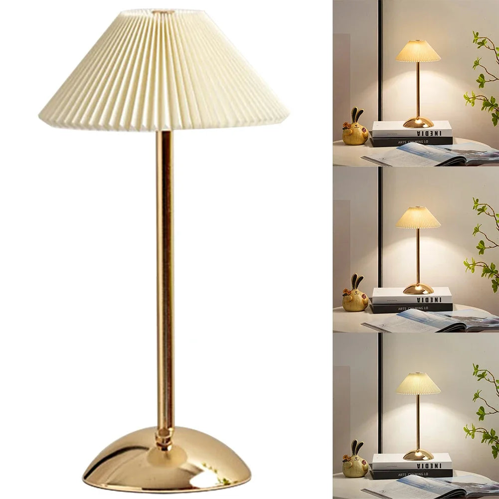 Lámpara de mesa recargable escandinava