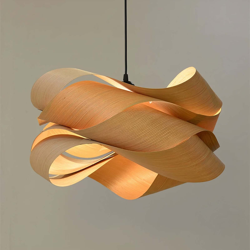 Scandinavian wooden pendant lamp