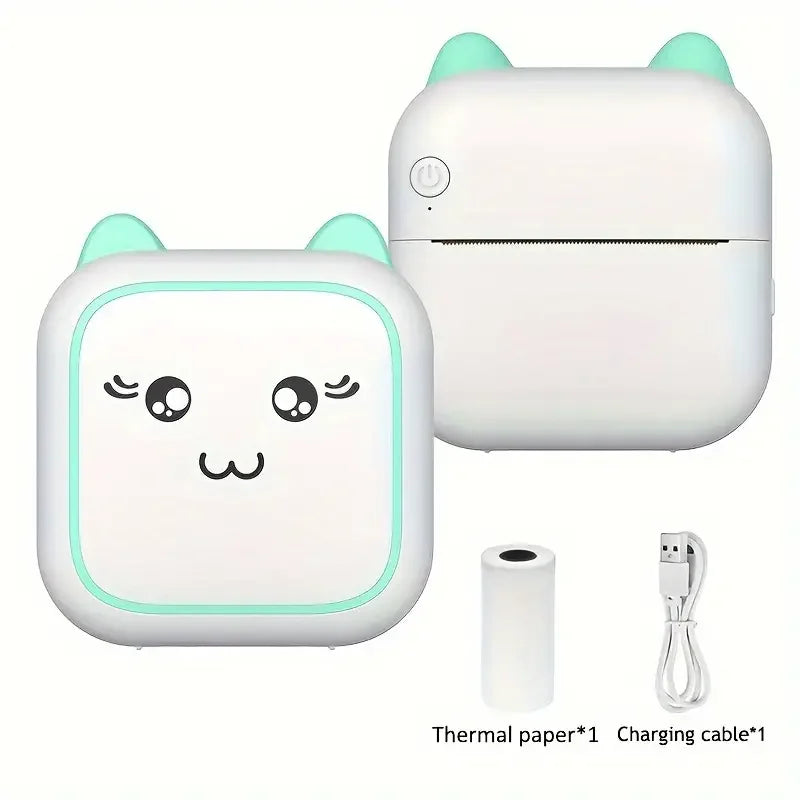Mini Portable Thermal Printer – Ink-Free, Smart, & Wireless!