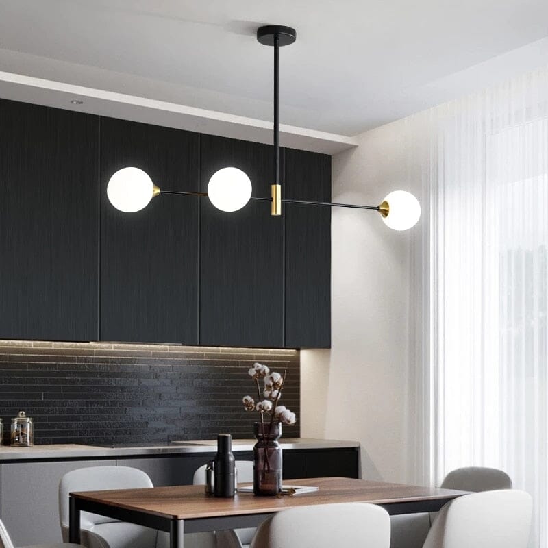 Orbis Glass Ball Pendant Light With Soft Glow For Kitchen and Dining