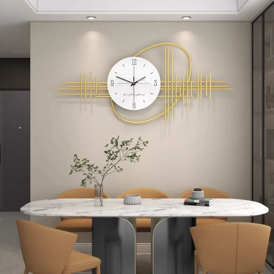 Round Wall Clock In Nordic Style