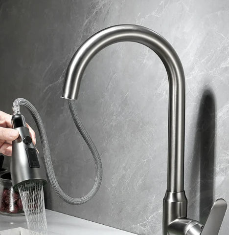 Swiftflow - Innovative kitchen fixture with pull -out feature