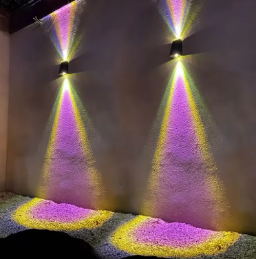 SolaraLume utendørs solcelledrevet LED-vegglampe for stier, terrasser, hager