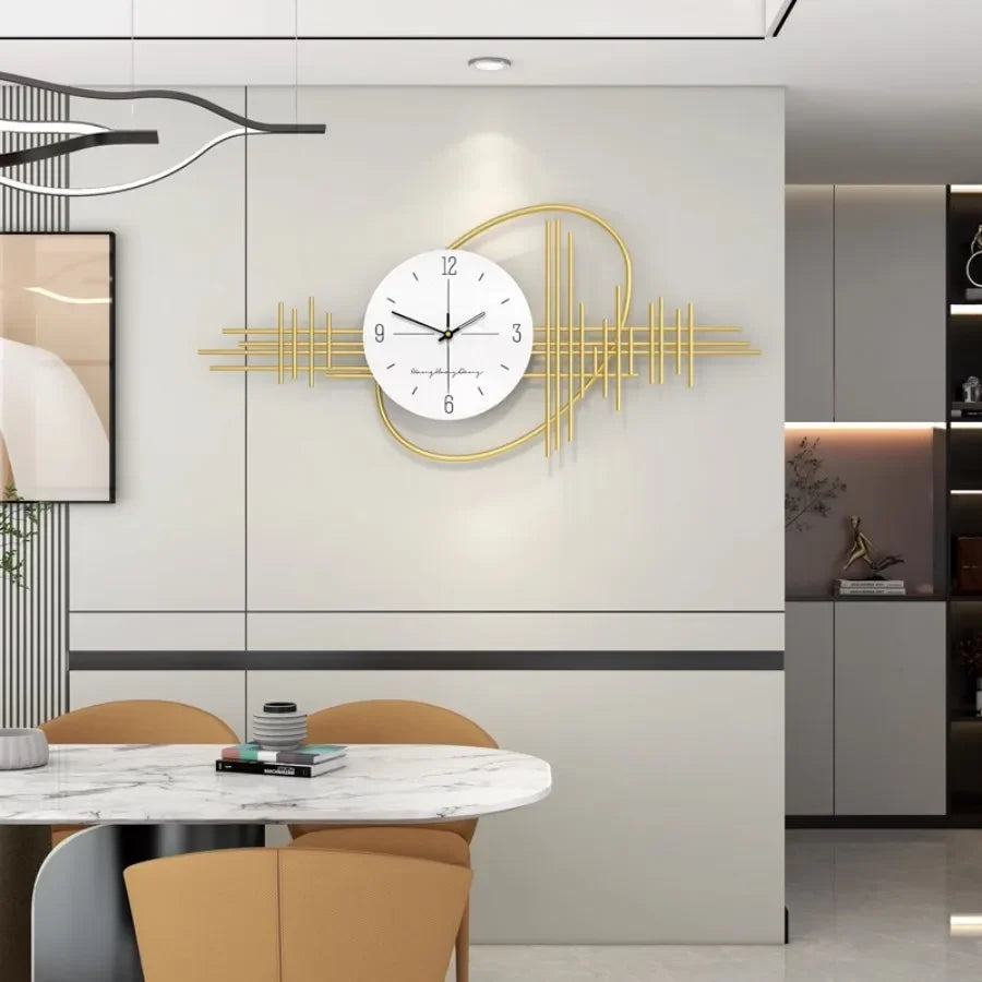 Round Wall Clock In Nordic Style