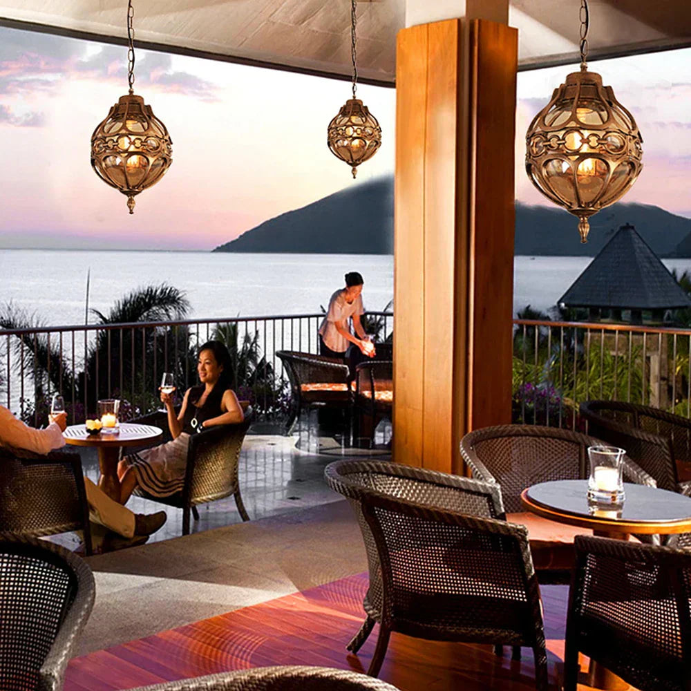 Kevara Vintage Outdoor Garden LED Light in Rust Resistant Aluminum