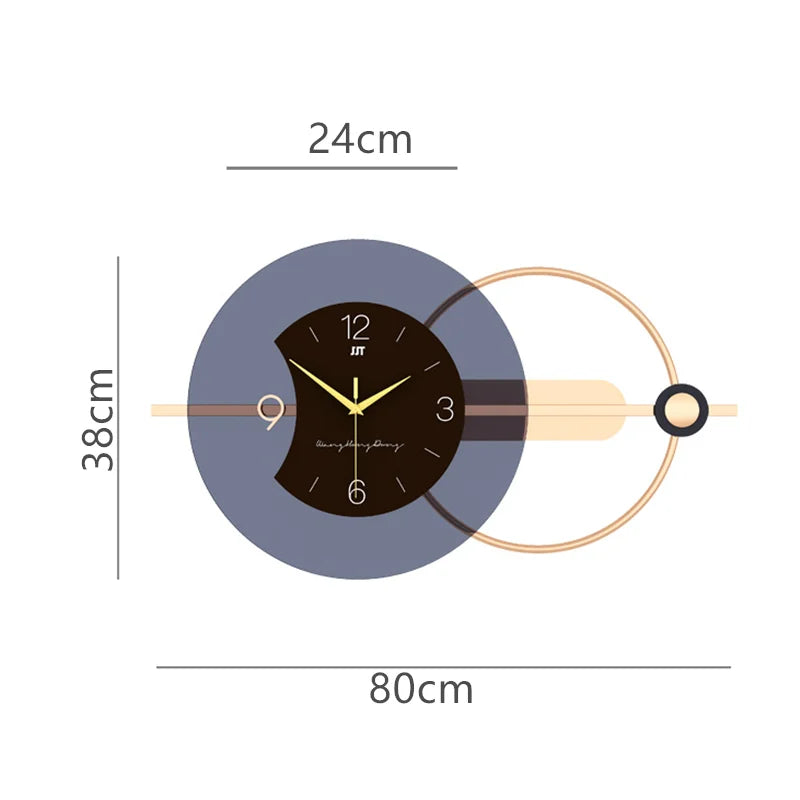 Nyra Two-Tier Hanging Wall Clock