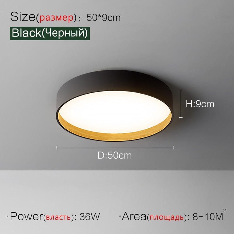 NovaLume Woodgrain Ambient Flush Mount Ceiling Lights