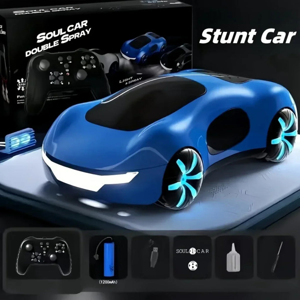 Dual-Spray Remote Control Car - Lights & Sound