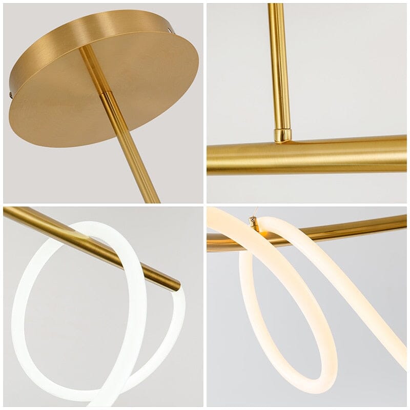 Novais Spiral Pendant Light For Modern Interiors With LED Glow