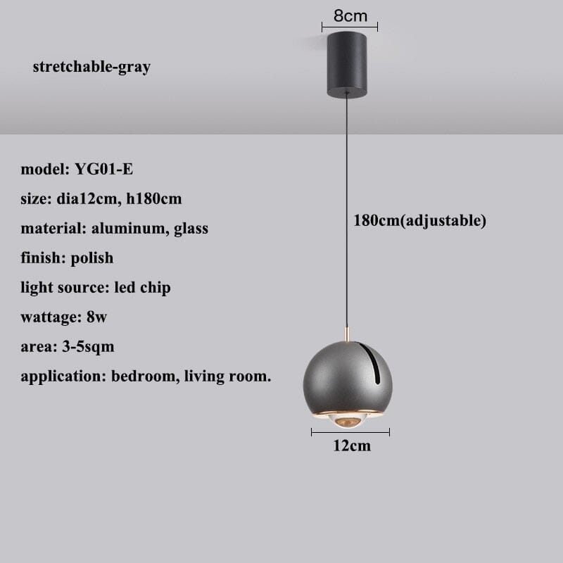 Orion Arc LED Pendant Lights with Adjustable Angle