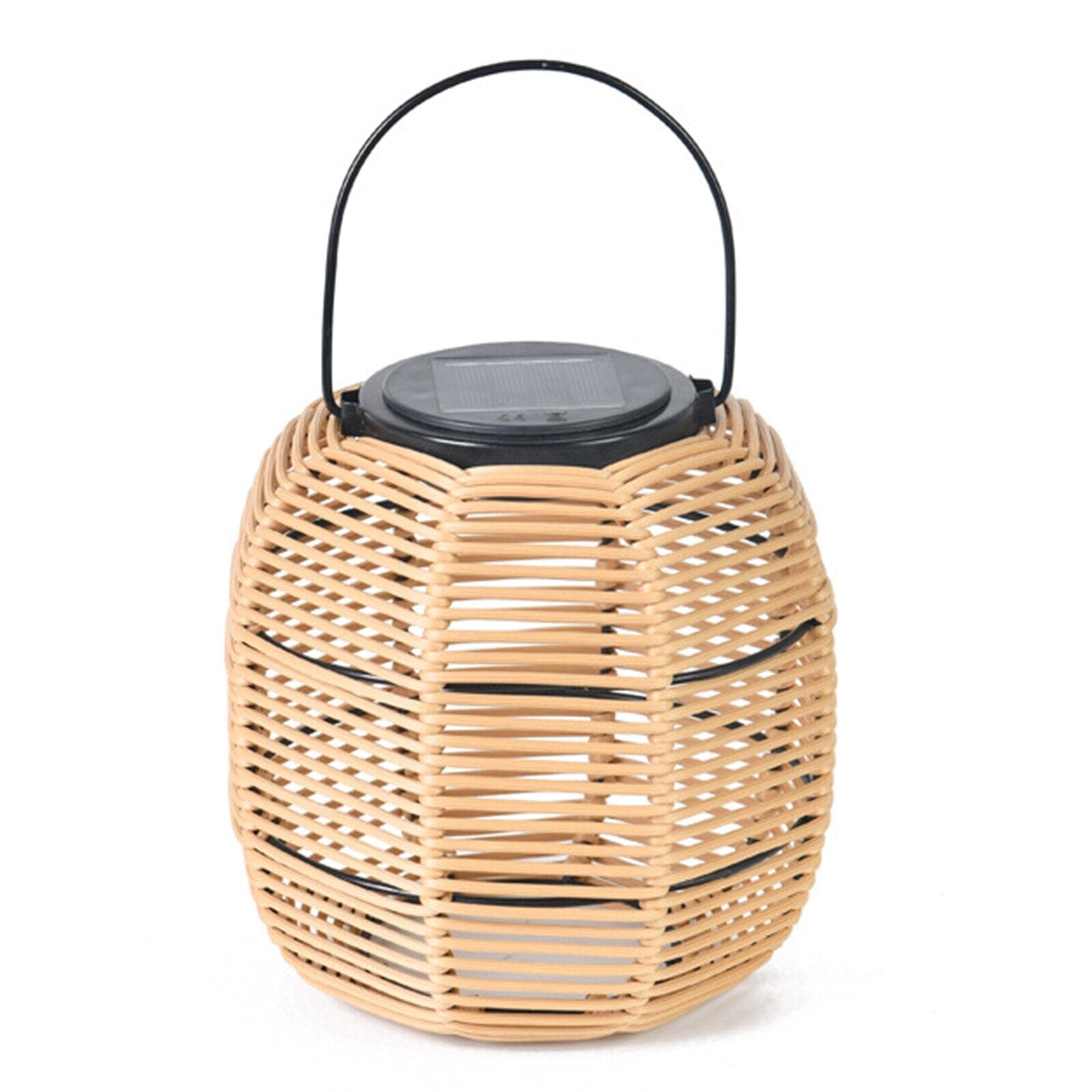 NovaRoo | Solar Outdoor Rattan Lantern Basket for Garden