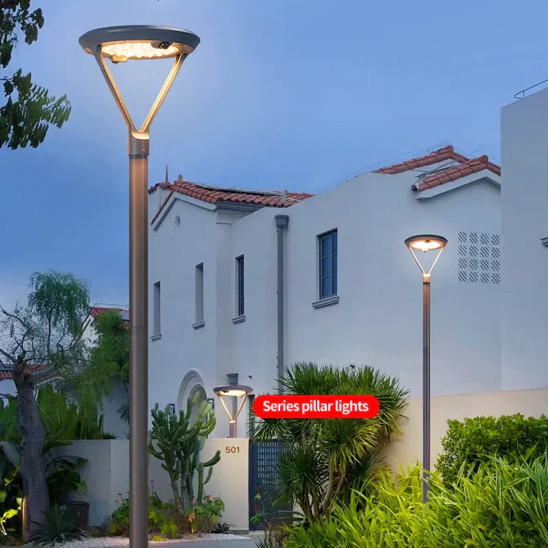 LumaVale Solar Courtyard Light With 360-Degree Motion Sensor