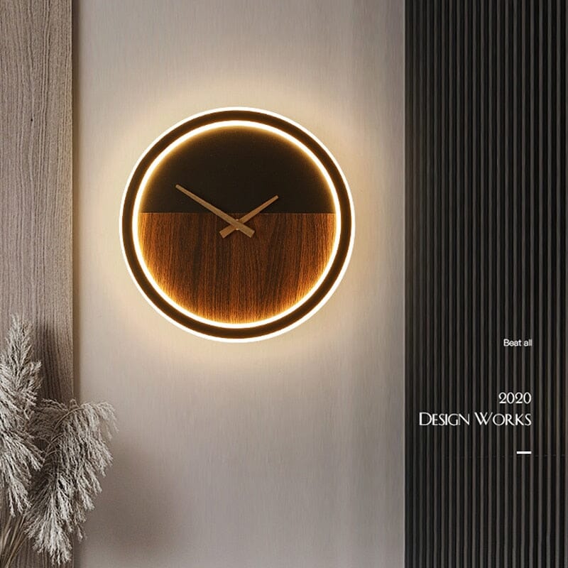 Nordic LED Wall Clock Handcrafted Timepiece For Modern Kitchens And Living Rooms