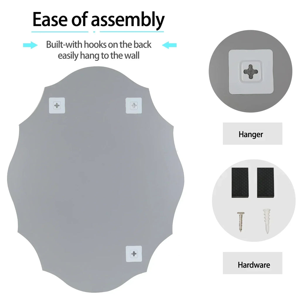 Arden Silver Oblong Wall Mirror