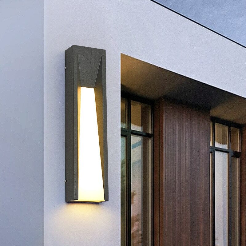 NovaLume LED Wall Light Weatherproof Minimalist Fixture for Indoors and Outdoors