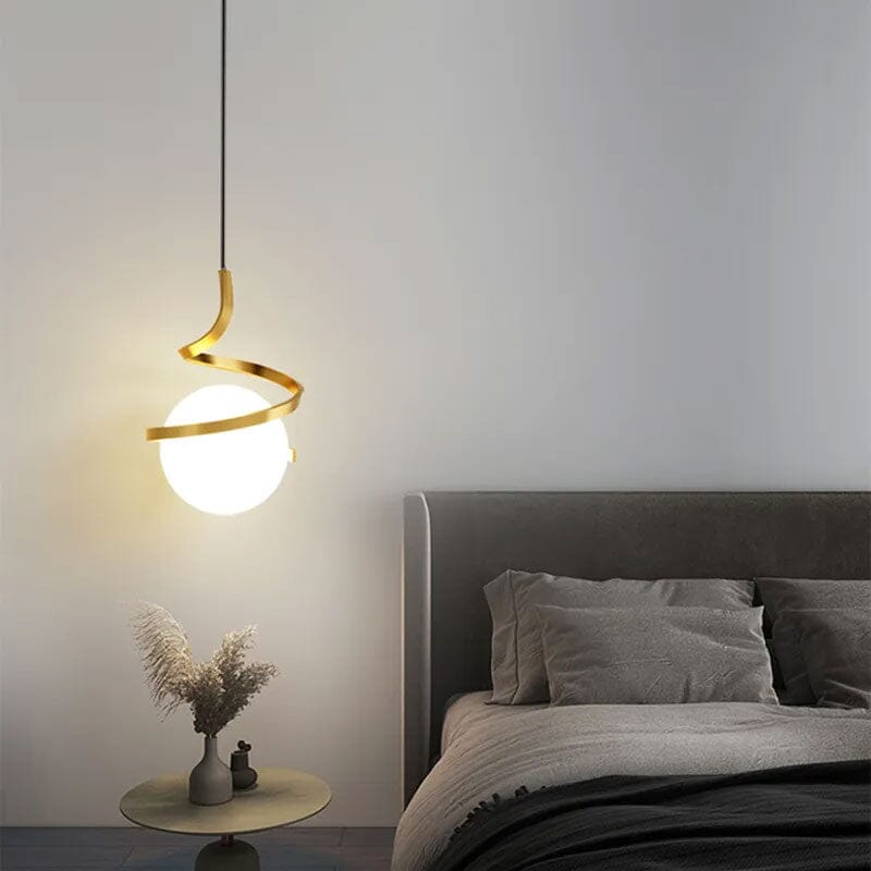 Lyra Pendant Light With Glass And Aluminum Finish For Home And Office