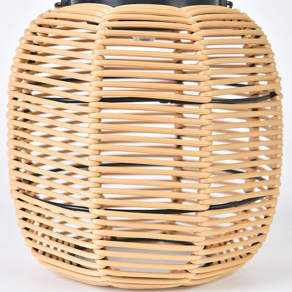 NovaRoo | Solar Outdoor Rattan Lantern Basket for Garden
