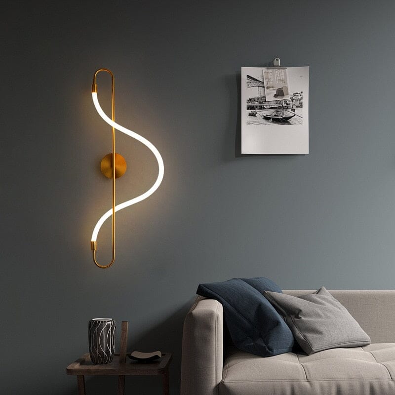 AstraLume Swirl LED Chandelier Collection in Golden Glow