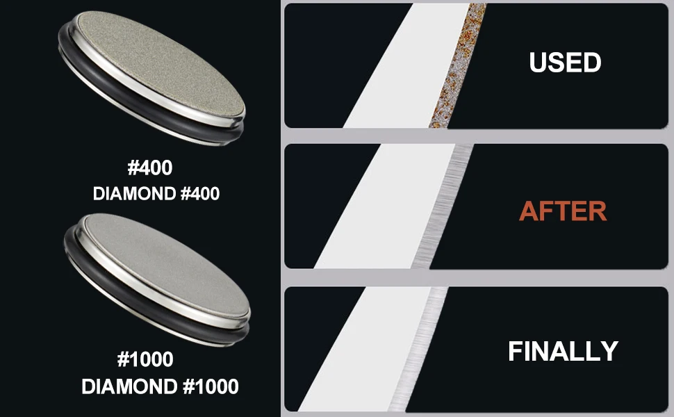 Magnetický diamantový brousek na válcové nože – Snadné ostření a broušení čepelí