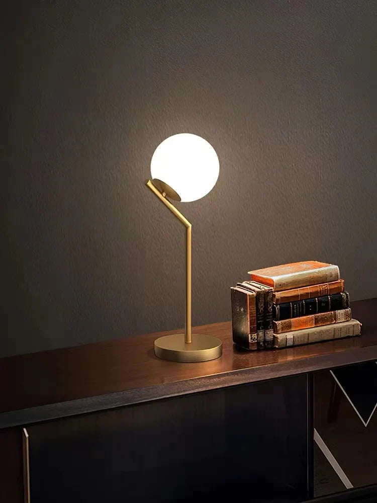 Aurelia Gold Desk Lamp Contemporary Italian Inspired Table Lamp