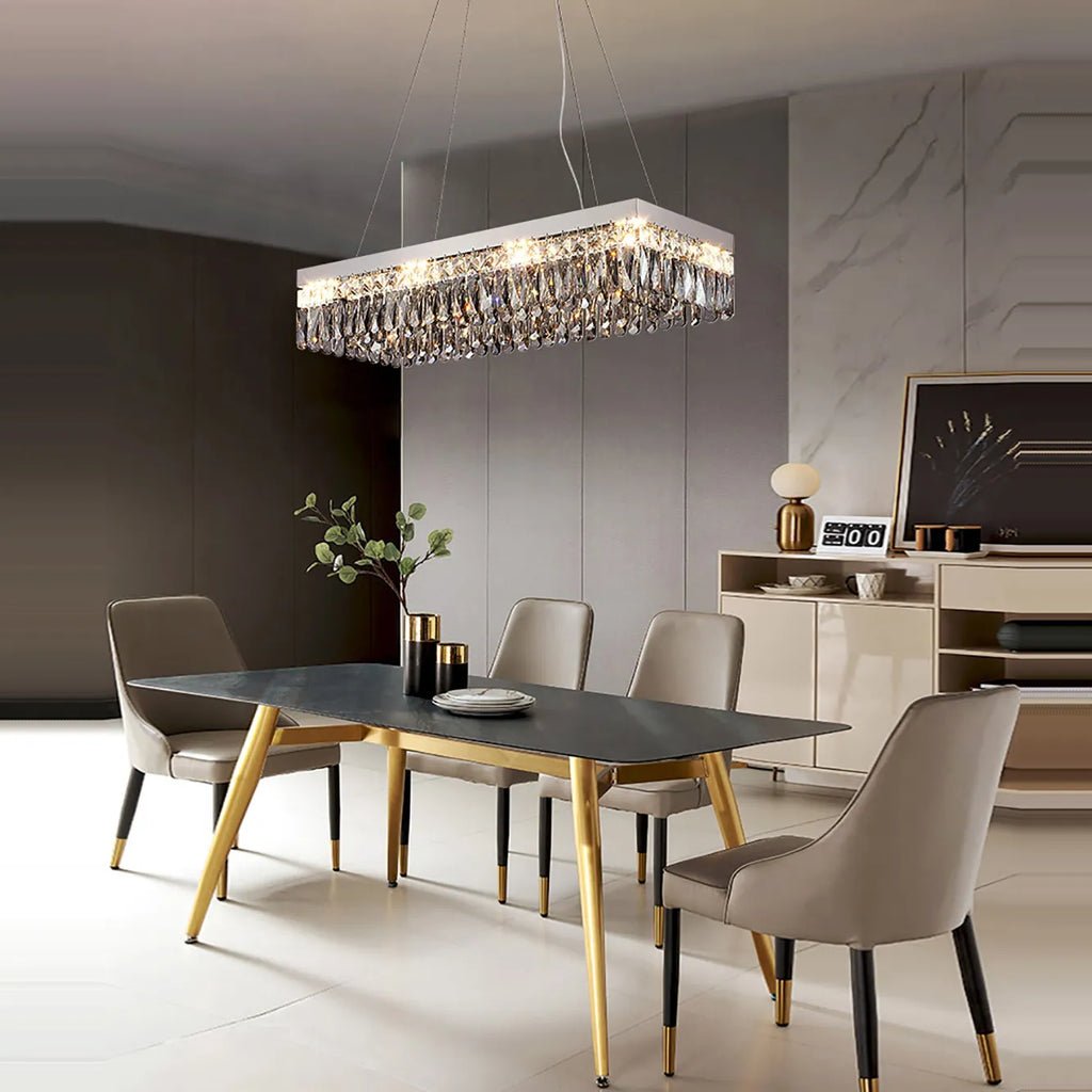 Astra Crystal Glow Collection Frosted Glass Lamps With Dimmable Light