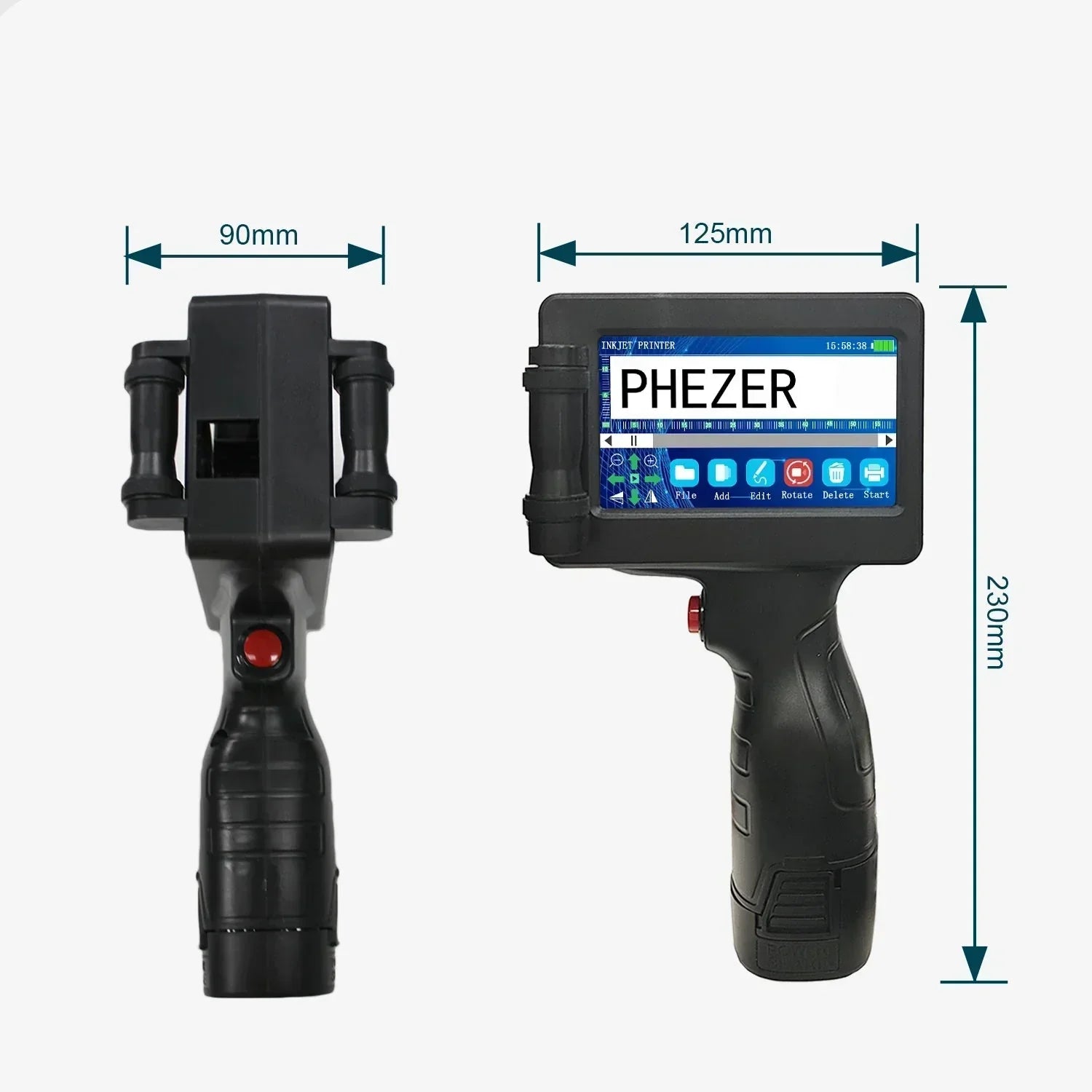 Přenosná ruční inkoustová tiskárna