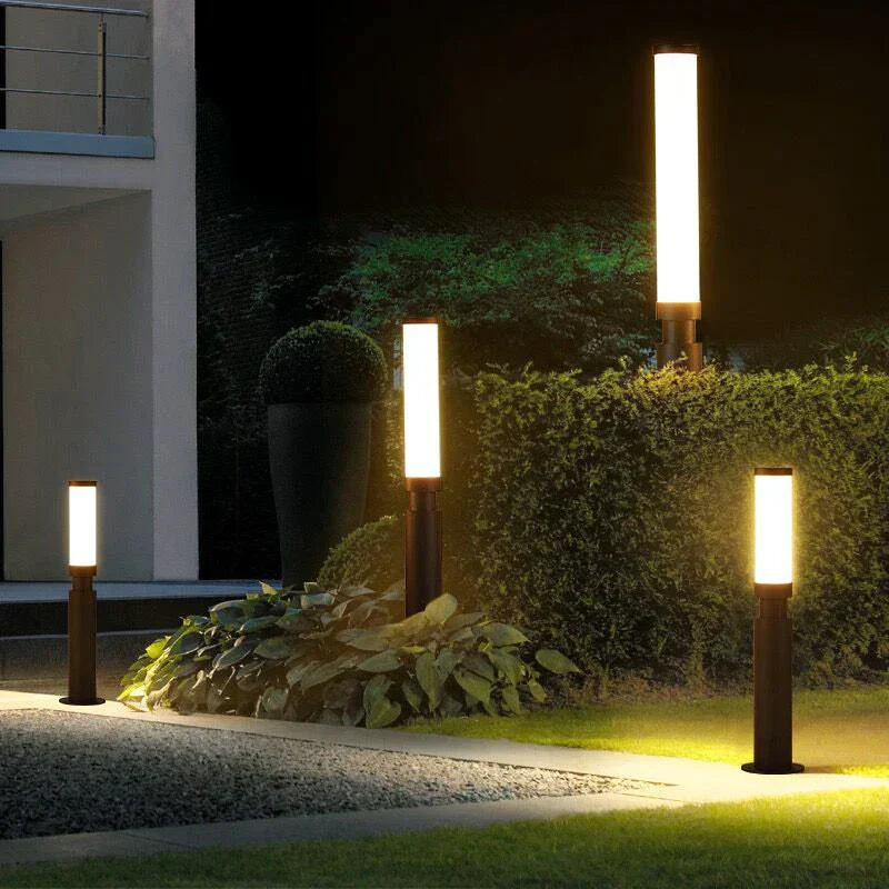 Vespera Outdoor Pole Light Waterproof Die Cast Aluminum Garden Path Lamp