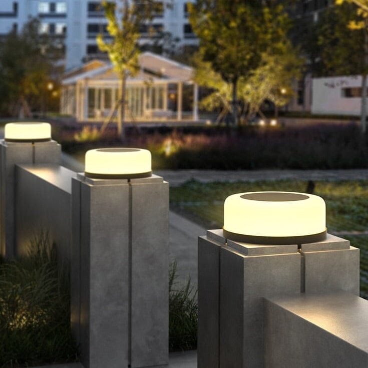 LumaVerde Solar Column Lights for Pathways and Courtyards