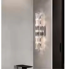 Astara Crystal Wall Sconce With Clear Shade And Stainless Steel Frame