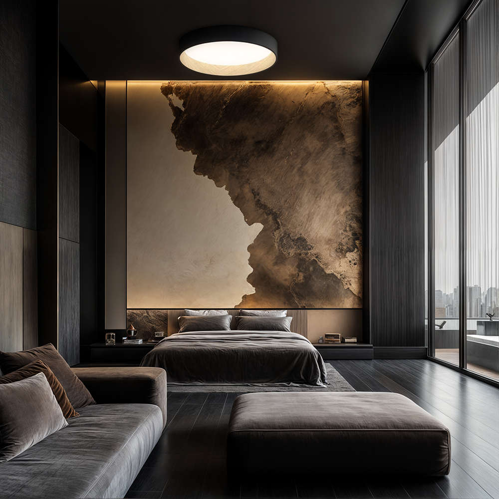 NovaLume Woodgrain Ambient Flush Mount Ceiling Lights