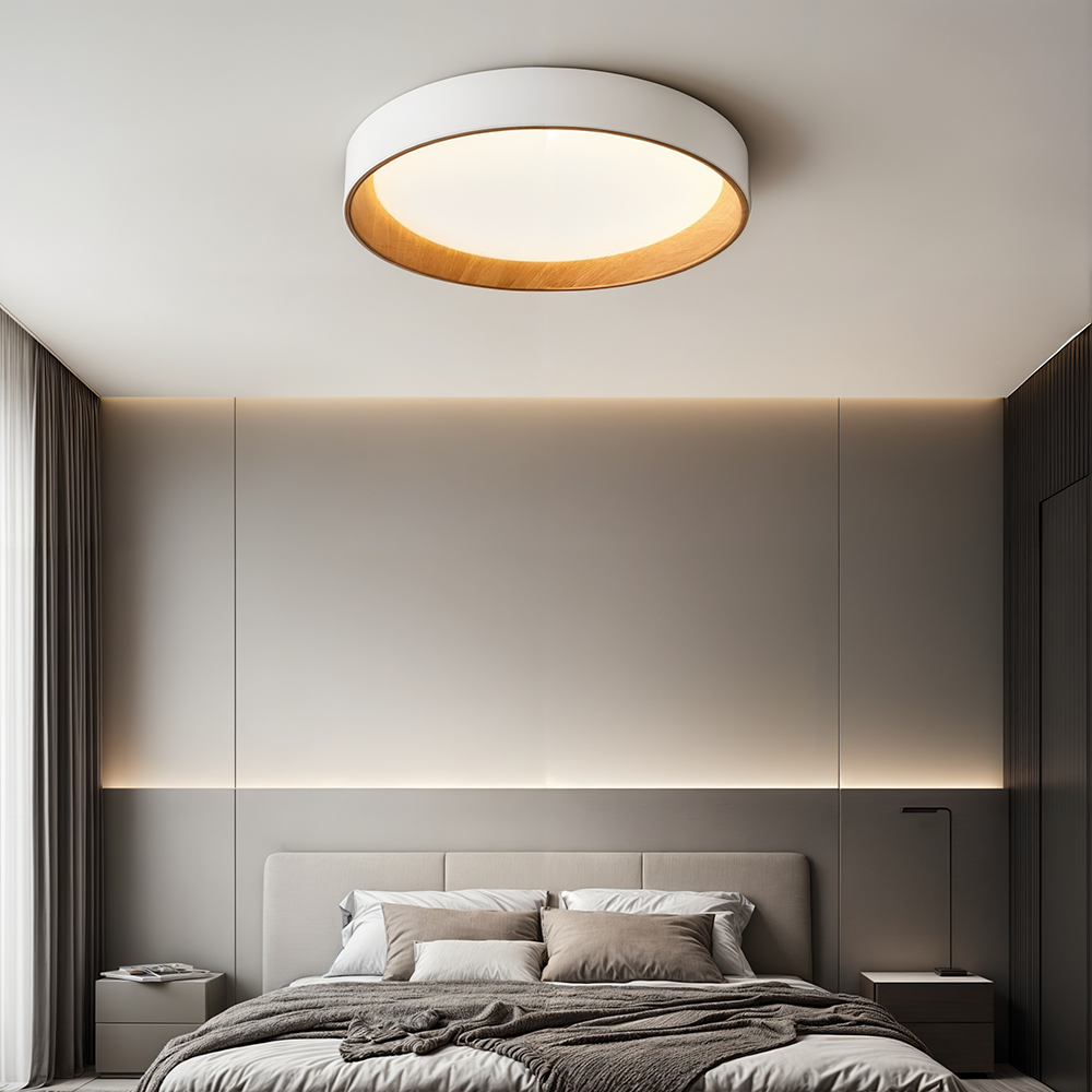 NovaLume Woodgrain Ambient Flush Mount Ceiling Lights