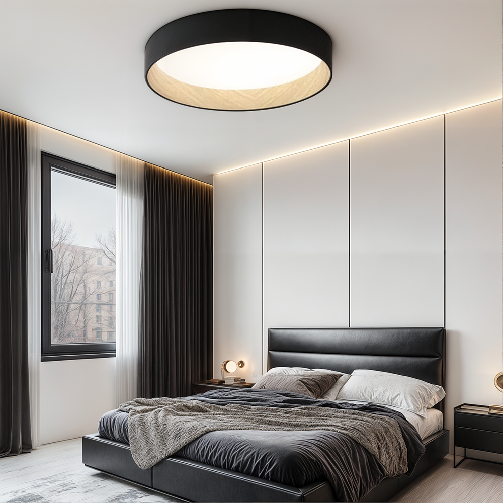 NovaLume Woodgrain Ambient Flush Mount Ceiling Lights