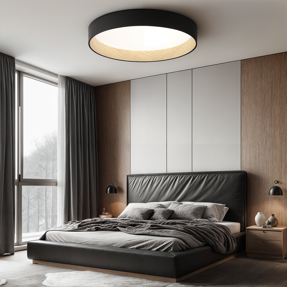 NovaLume Woodgrain Ambient Flush Mount Ceiling Lights