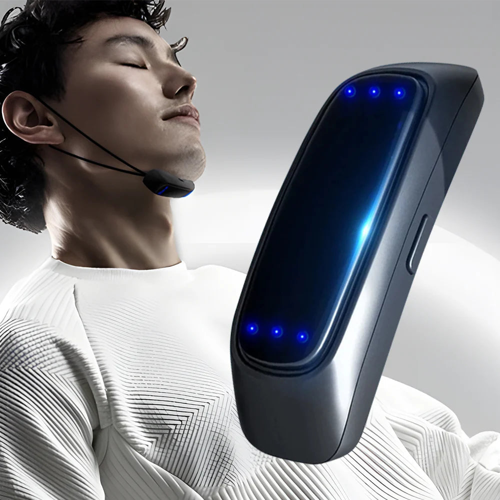 Chytré zařízení proti chrápání EMS pulz Stop Snore účinná pomůcka proti chrápání