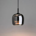 Smoky Glass Pendant Lamp for Bedroom | Modern Soft Glow Design