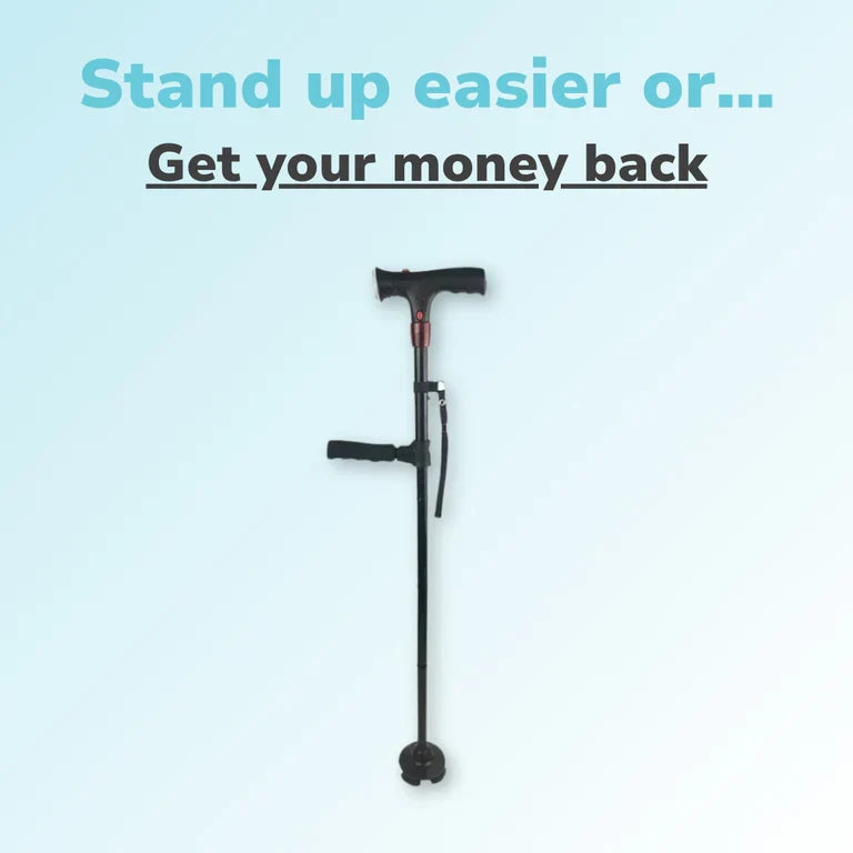 Adjustable Folding Cane with LED Light – Walk with Confidence & Safety