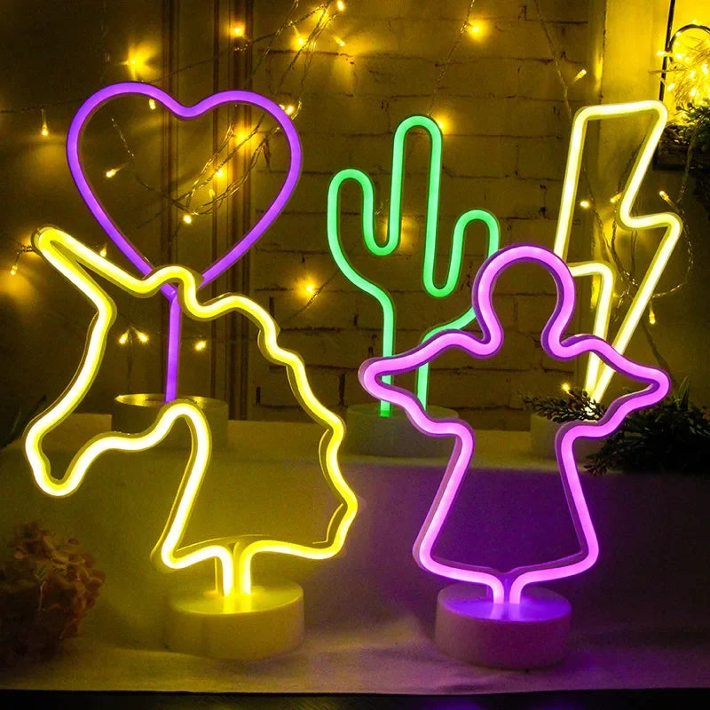 NovaGlow Neon Sign Light for Room Decor and Ambient LED