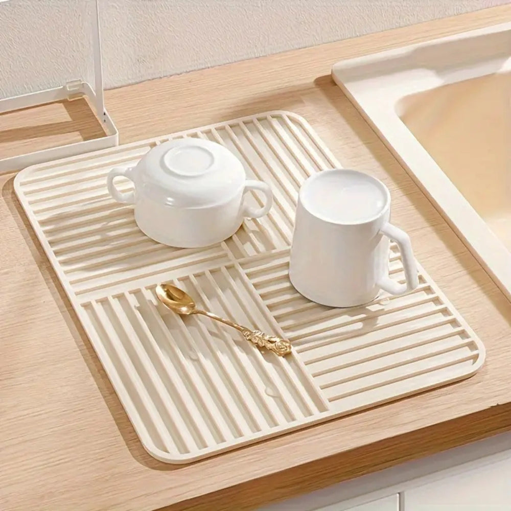 Versatile Ribbed Foldable Drying Mat
