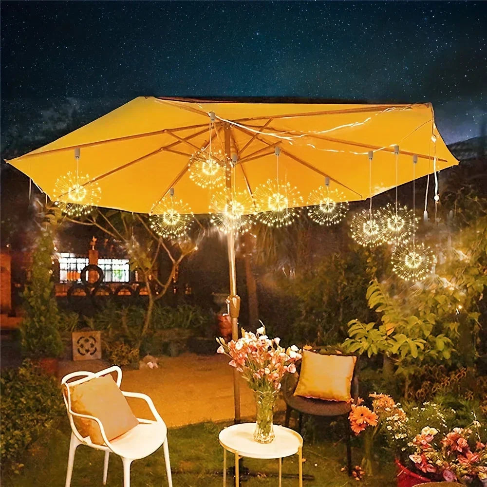 NovaSpark Solar Firework Hanging Light For Garden Decor