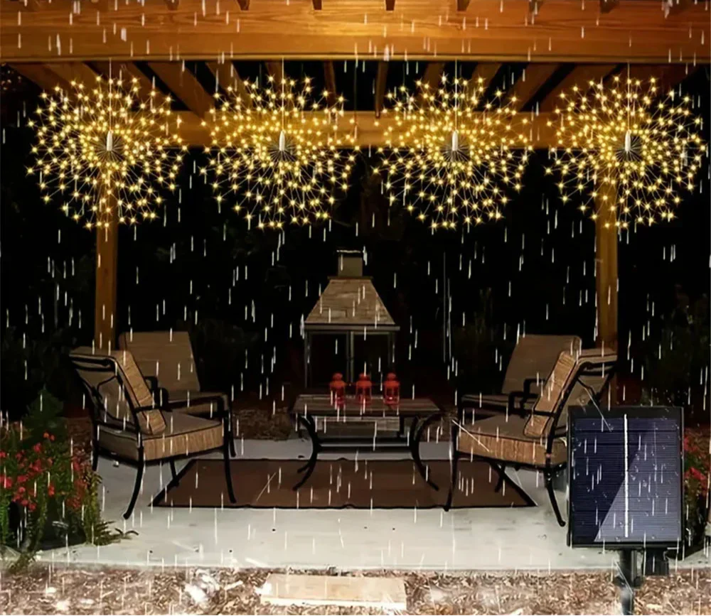 NovaSpark Solar Firework Hanging Light For Garden Decor