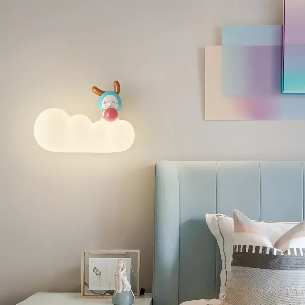 LumaCloud Dimmable Cloud Wall Light for Nursery and Bedroom