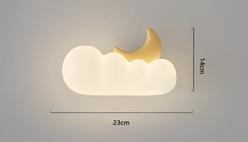 LumaCloud Dimmable Cloud Wall Light for Nursery and Bedroom